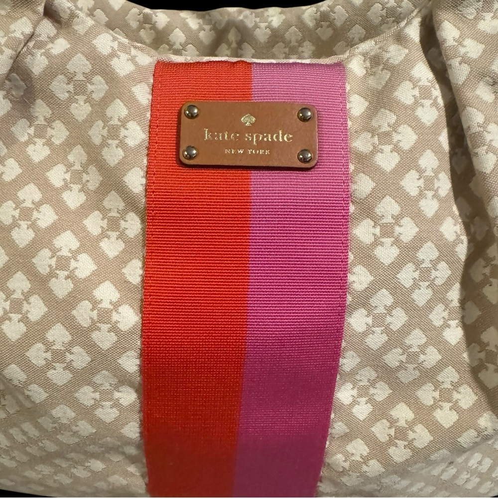 Kate Spade Classic Stevie Baby Bag in Stucco Jacquard Fabric - Picture 2 of 8